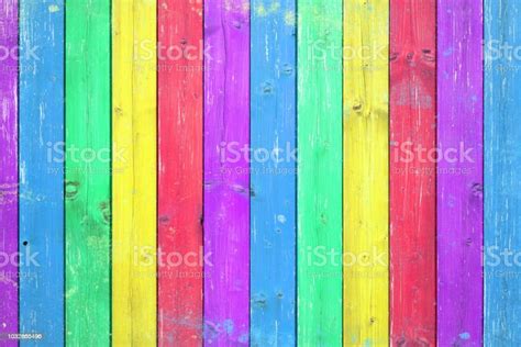 Colorful Wooden Table Background Texture Stock Photo - Download Image Now - Abstract ...