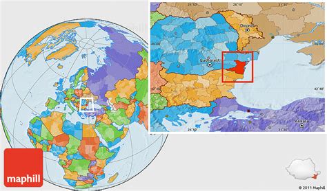 Political Location Map of Constanta