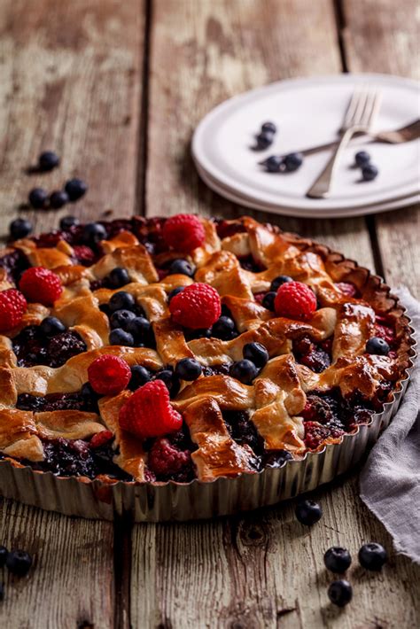 Mixed berry lattice pie with homemade shortcrust pastry - Simply Delicious