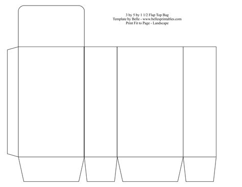 Printable Bag Template - Printable Templates Free