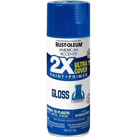 Brilliant Blue, Rust-Oleum American Accents 2X Ultra Cover Gloss Spray Paint, 12 oz - Walmart ...