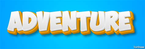 Adventure Text Effect and Logo Design Word