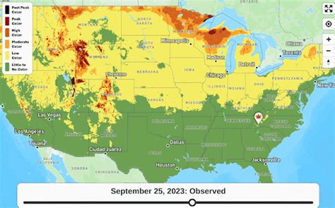 Maps Mania: The 10 Day Fall Color Forecast