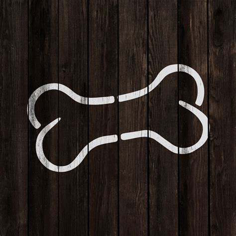 Dog Bone Stencil - Durable Stencil of a Dog Bone Outline | Stencil ...