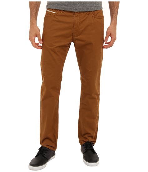 Vans V46 Taper Borrego Pant in Brown for Men | Lyst