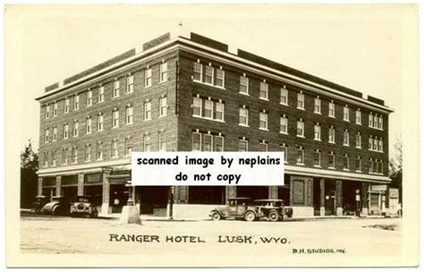 WYOMING Lusk - Ranger Hotel Cars c1930 RPPC