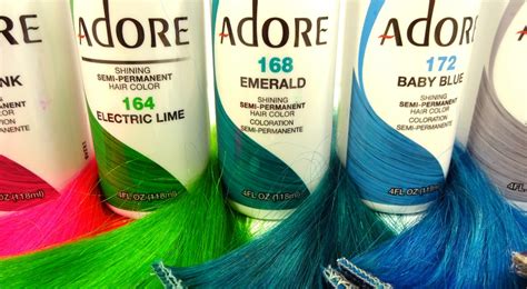 Color Swatches for New Adore Hair Dye Colors - I Kick Shins