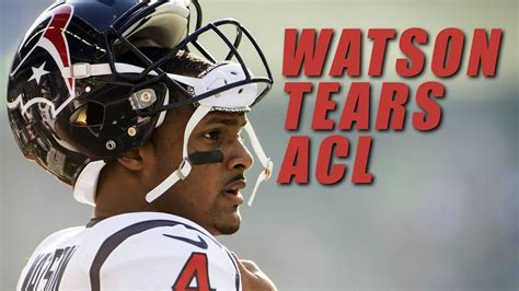 Deshaun Watson Tears ACL - Done for the Season - YouTube