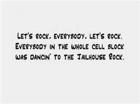 Jailhouse Rock Lyrics