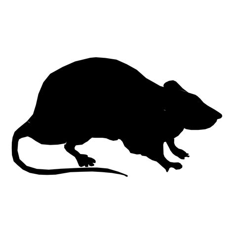 Silhouette Rat Free Stock Photo - Public Domain Pictures