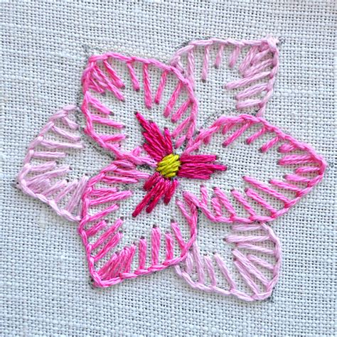 blanket stitch flower embroidery tutorial