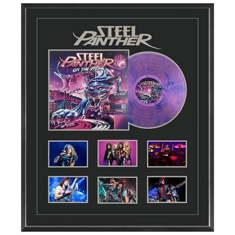 Music - Steel Panther - On The Prowl Signed & Framed Album Cover Card | Taylormade Memorabilia ...