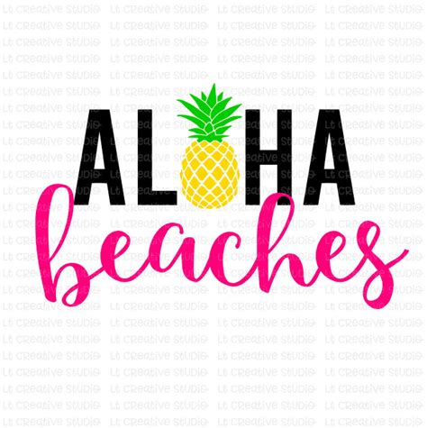 Aloha Beaches SVG Aloha Summer Summer SVG Beach Svg | Etsy