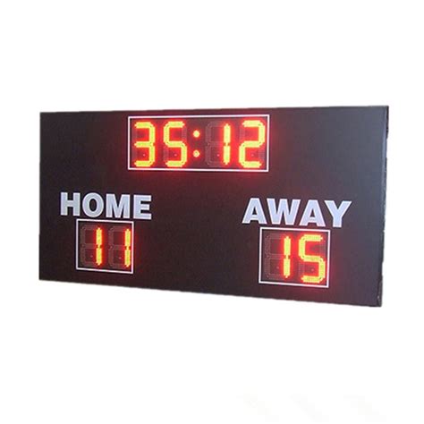 Red Digit Color LED Football Scoreboard , High School Football Scoreboards