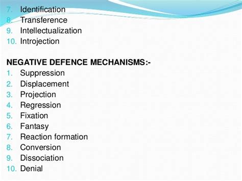 Defence mechanism