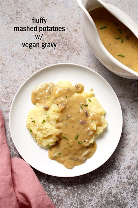 Vegan Gravy - 1 Pot Mushroom Free with Fluffy Mashed Potatoes - Vegan Richa