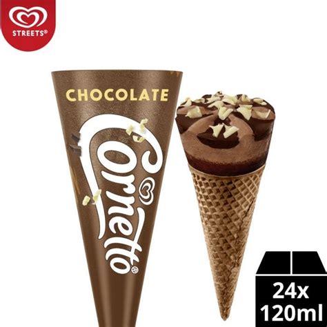 Cornetto Ice Cream Classic Chocolate 120ml - Case of 24