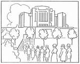 Kirtland Temple Coloring Page Pages sketch template
