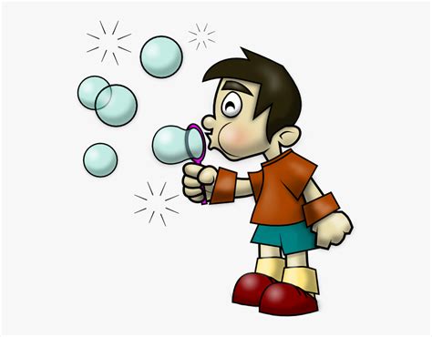 Blowing Bubbles Png - Blow A Bubble Clipart, Transparent Png - kindpng