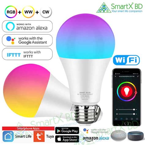 SmartX WiFi RGB+CCT Smart LED Bulb - SmartX BD