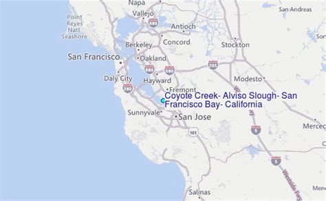 Coyote Creek, Alviso Slough, San Francisco Bay, California Tide Station ...