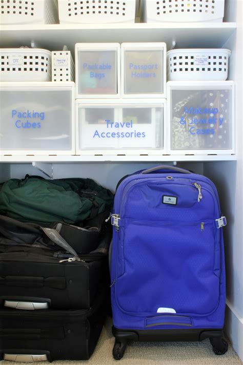 How to Store Luggage and Organize Travel Gear At Home | Suitcase storage, Luggage organization ...