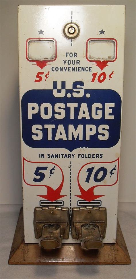 Vintage U.S. Postage Stamp Vending Machine - Collectible 1960s