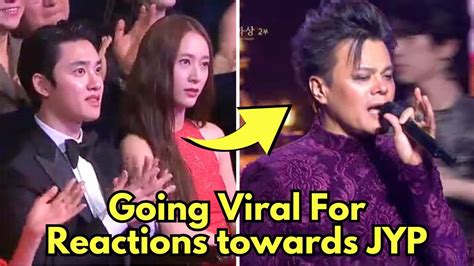 K-Pop & K drama acts Going Viral For Their Reactions To JYP 44th Blue Dragon Film Awards ...