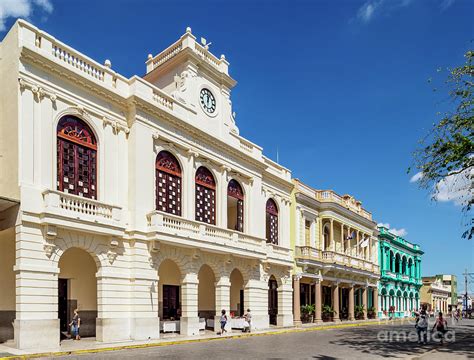 Architecture at Parque Vidal, Santa Clara, Villa Clara Province, Cuba ...