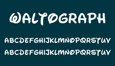 Waltograph free font