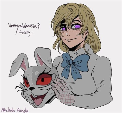 a drawing of a woman holding a rabbit with purple eyes and an angry ...