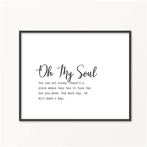 Oh My Soul Lyrics Print Casting Crowns Faith Based Art - Etsy