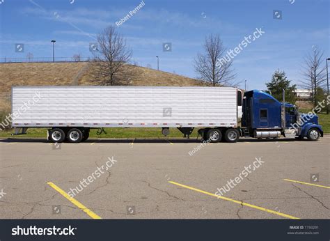 Tractor Trailer Semi Truck Side View Stock Photo 1193291 - Shutterstock