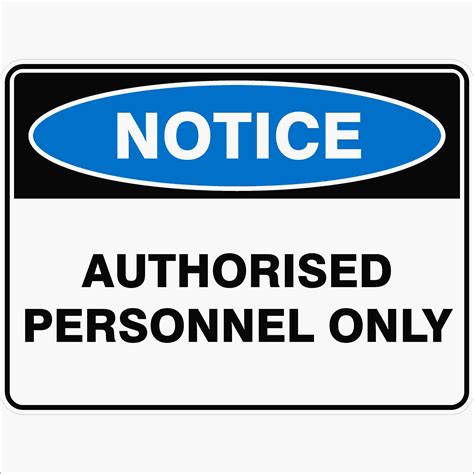 AUTHORISED PERSONNEL ONLY | Discount Safety Signs New Zealand