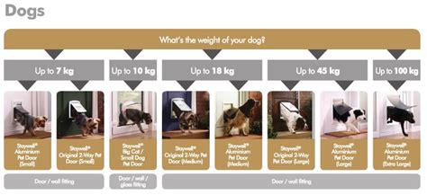 Dog Door Size Chart: A Visual Reference of Charts | Chart Master