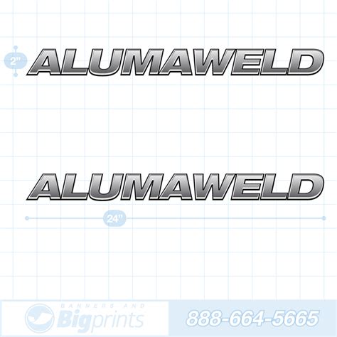 Alumaweld Boat Decals – Factory Sticker Package – Bannersandbigprints.com