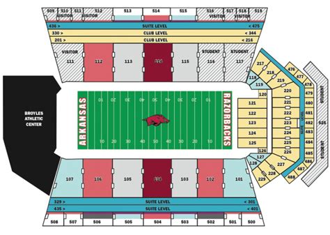 Razorback Stadium Seating Chart