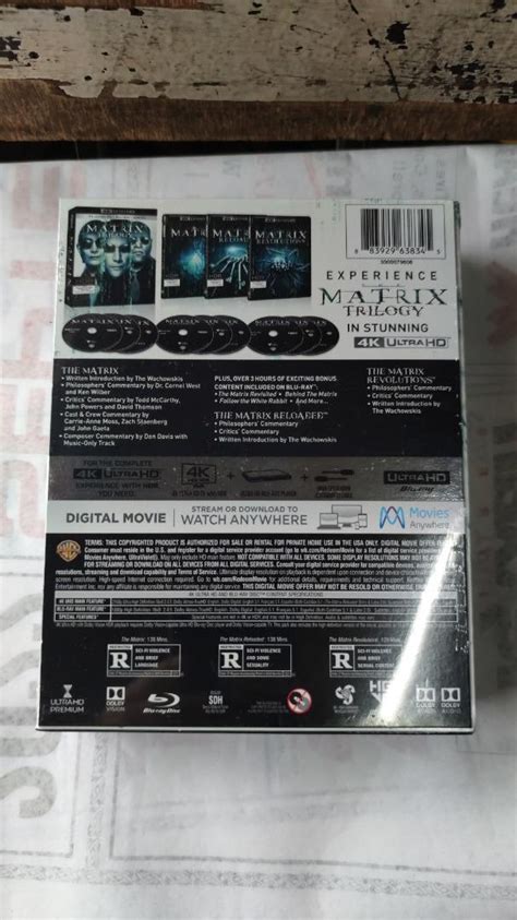 The Matrix Trilogy (4K Ultra HD + Blu-ray + Digital HD), Hobbies & Toys, Music & Media, CDs ...