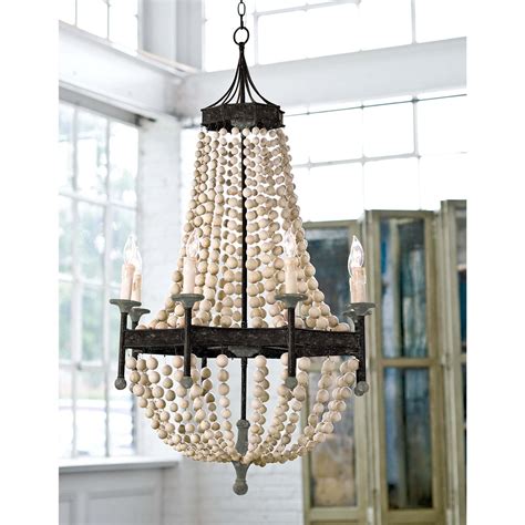 Southern Living Wood Beaded Chandelier - GDC Home