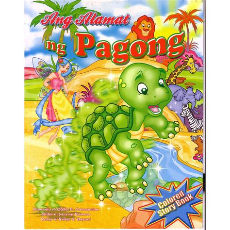 COLORED Story Book "Ang Alamat Ng Pagong" with English Translation ...