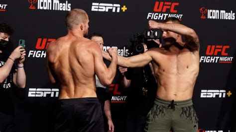 UFC Fight Night 193 weigh-in highlights, faceoffs and photo gallery