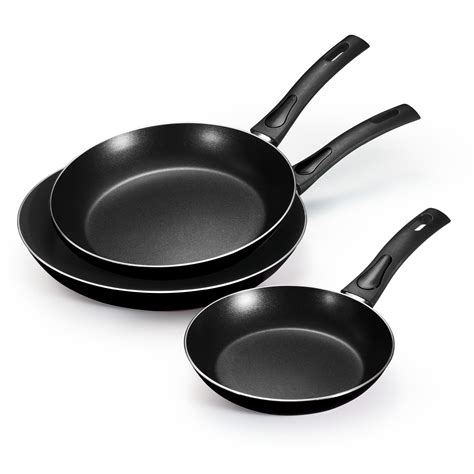 Tramontina Everyday Aluminum 8", 10", & 12" Non-Stick Black Fry Pans, 3 Piece – Walmart ...