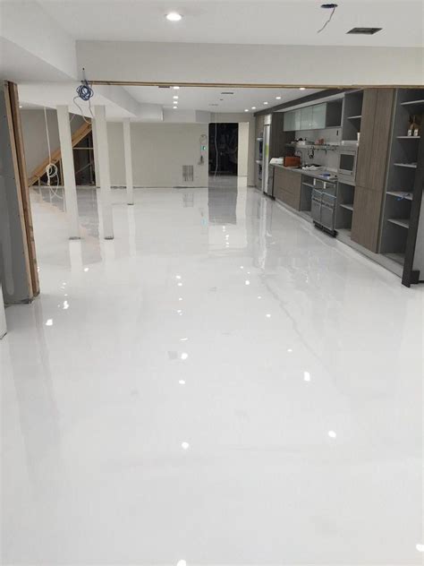 White Epoxy Basement Floor – Flooring Tips