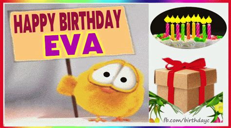 Happy Birthday EVA gif | Birthday Greeting | birthday.kim