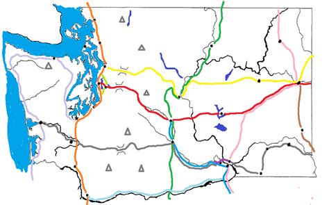 Highways-WA Map Diagram | Quizlet