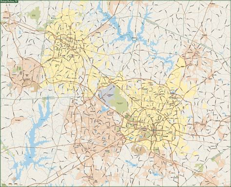 Raleigh Durham Zip Code Map