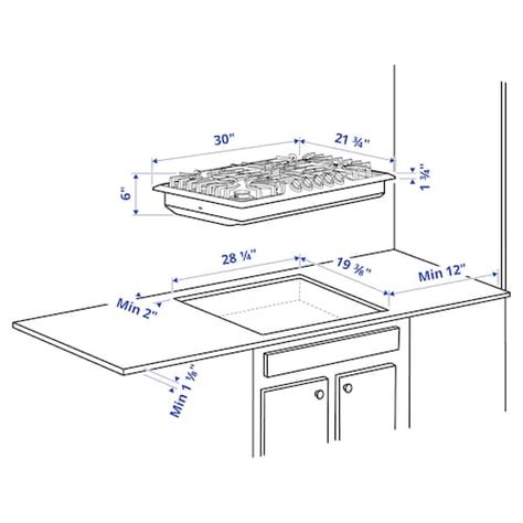 BRÄNNPUNKT gas cooktop, black, 30" - IKEA