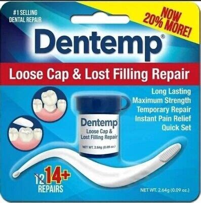 Dentemp Temporary DENTAL REPAIR CEMENT for Cavity Filling Loose Crown Cap Tooth | eBay