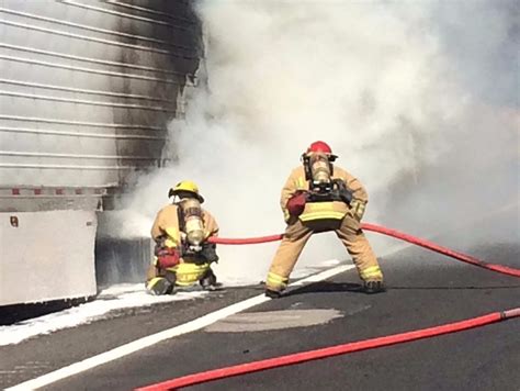 Crews respond to semi-truck on fire near WB I-40 | 12news.com