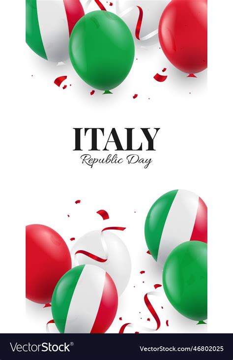 Republic day italy Royalty Free Vector Image - VectorStock